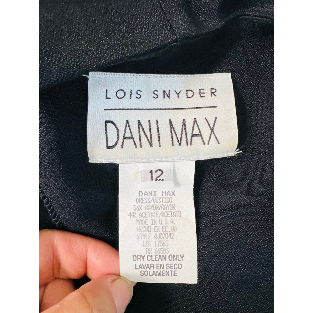 Louis Snyder and Dani Max Vintage 80s Black and White Striped Blazer Dress Size - Picture 7 of 7